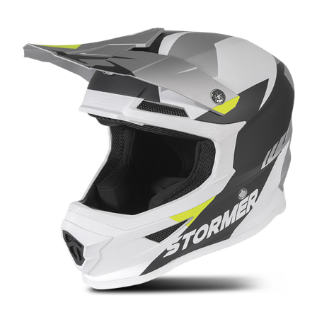 Casco Cross Stormer Force Squad Nero-Grigio M 57-58cm