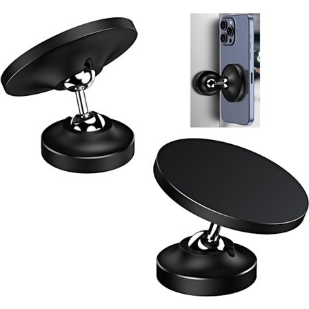 ING Kaksinkertainen magneettinen taitettava puhelinteline 360° säädettävä pyörivä jalusta vahvoilla magneeteilla kaikille puhelimille Voidaan käyttää 