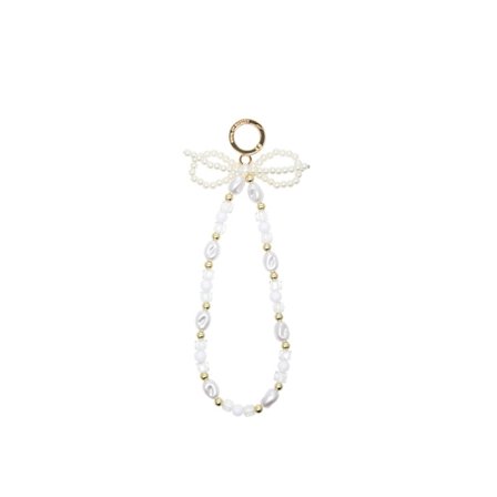 Phone Wristlet Strap Pearl Bow