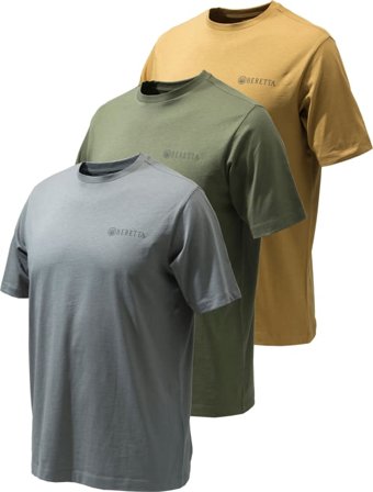 Beretta Men's Set of 3 Corporate TS Men short-sleeved sweaters Multi-colored L