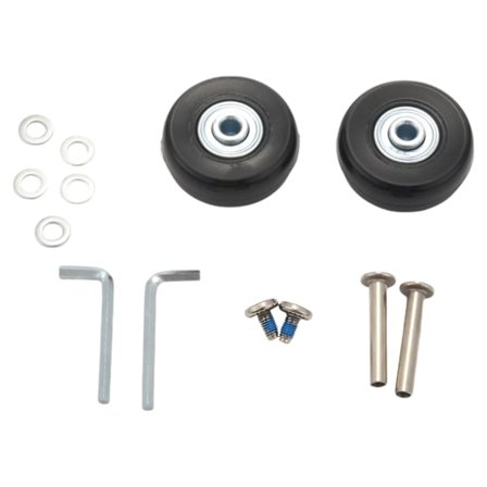 2 sæt 45x19mm bagagekuffert / inline udendørs skate udskiftningshjul sort