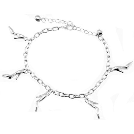 Silver Fotsmycke Fotlänk Vristlänk Fotkedja - Klacksko / Pumps