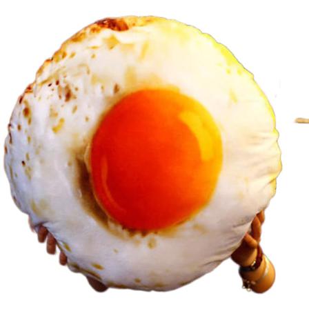 (38cm)simulering Av Pocherat Ägg Plyschleksak Stekt Äggkudde