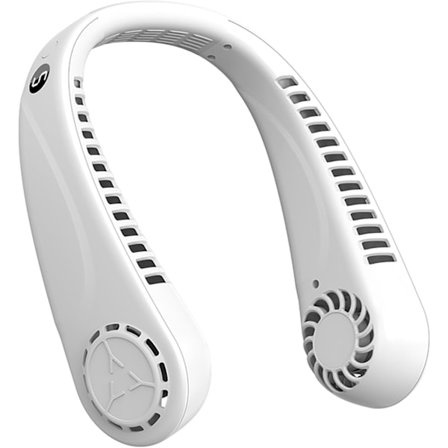 Bærbare Håndfrie Bladløse Hengende Nakkevifter med Skjermvisning og 5 Hastighetsnivåer, USB Oppladbar, 360° Kjøling Bærbar Per