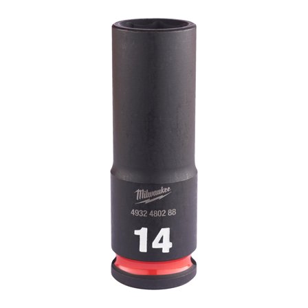 Milwaukee 4932480288 Kraftpipe 3/8", SHOCKWAVE, dybde 14 mm, Håndverktøy