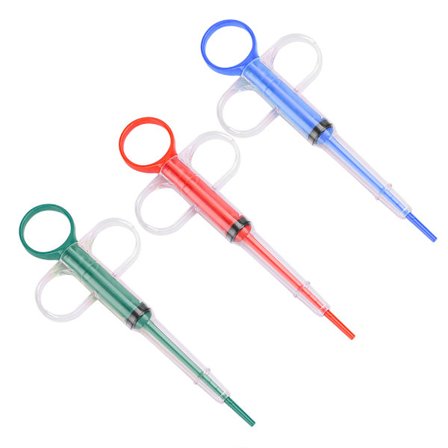 Säker PP-medicinförare för husdjur Bekväm hållare för kapslar Matningsverktyg Tillbehör för katter och hundar Allmänt