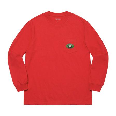 Supreme Long Sleeve Tops Rød, Herre