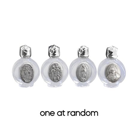 Heligt vattenflaska av glas 15 ml tomma flaskor Religiösa kristna doptillbehör Påfyllningsbar parfymbehållare för kyrkan