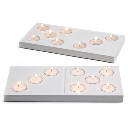 Värmeljushållare Peleg Design - Domino White