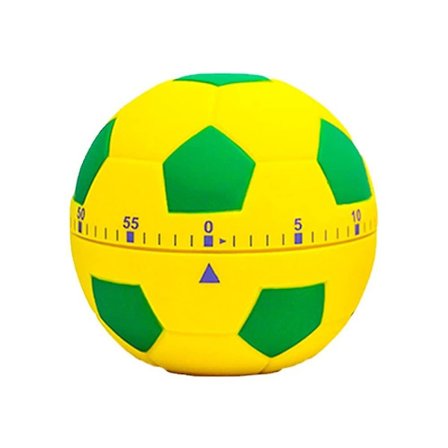 Köksstimer 60 Minuter Mekanisk Timer Klocka Ljudlarm Manuell Timer (Fotboll)