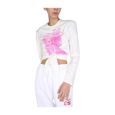 Philosophy di Lorenzo Serafini, T-Shirt With Print Wit, Dames, Maat:L