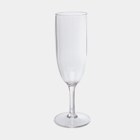 Champagneglas i plast Nordiska Plast Classic, glasklar, 17 cl