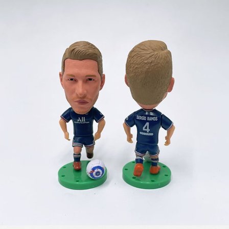 Fotballfan Real Madrid Paris Dockmodell Ornament Valentinsdagsgave Ramos