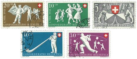 Schweiz 1951 - MICHEL 555/59 - Stemplet