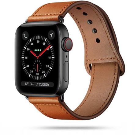 Tech-protect Leatherfit Apple Watch 4/5/6/7/8/se/ultra (42/44/45 Brun