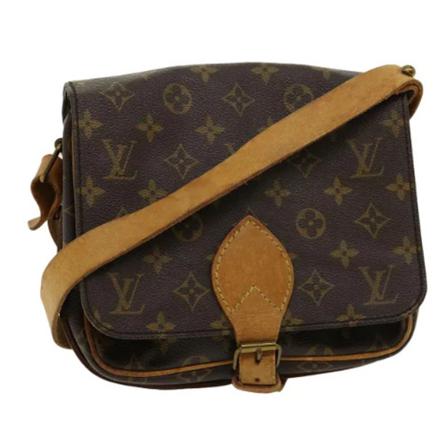 Louis Vuitton Vintage, Pre-owned Crossbody Bag Bruin, Dames, Maat:ONE Size,leer