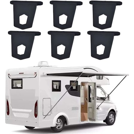 Husbil Markis Krokar, Svart, Portabla Markis Krokar för Husbil, Camper, Motorhome