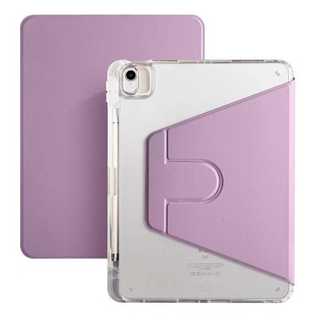 Fodral för iPad Air4/5/6/Pro11 18 22 /Air11 M3 Ljuslila Högt Roterande Ställ