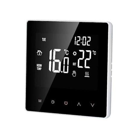 Wi-fi Smart Termostat Digital Temperaturkontroller Tuya App Kontroll LCD Display Berøringsskjerm Ukeprogrammerbar Elektrisk Gulvvarme Termostat For