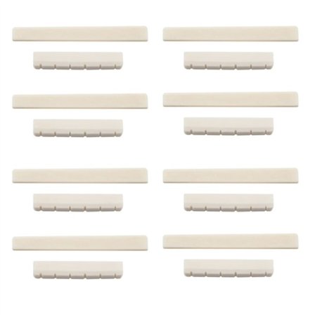 8X Klassisk Guitar Ben Split Saddel Nødder Sæt