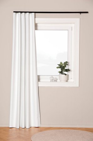 Hasta - Pimennysverho Nova 132x250cm - Valkoinen - Poimutusnauhaverhot - 132X250 - - Homeroom