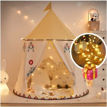 Leketelt for barn / Barneleketelt innendørs – Sengtelt & lekehus, perfekt som barns lekehus og soveplass