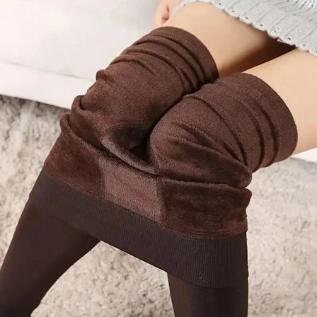 Sammet Fleece Fodrade Tights Dam Termostrumpbyxor för Kvinnor Vinterstrumpbyxor Polar Skin Svart Effekt Strumpbyxor Dam Termostrumpor