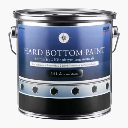 Hård bottenfärg biocidfri svart 2 5 liter
