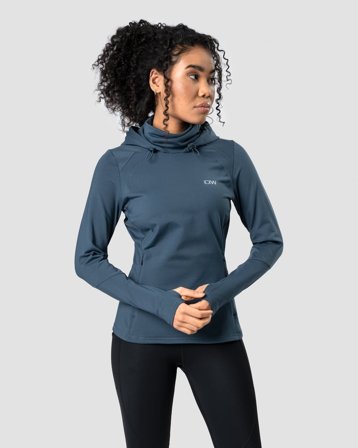 ICANIWILL - Mercury Pullover Wmn Dk Teal - Dames - sportkleding van ICIW