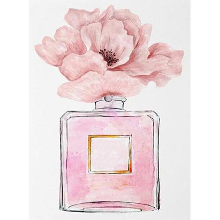 Full 5d Diy Diamond Målning Korsstygn Rosa Blomma Broderi Mosaic Som På Bilden 1 25x35cm