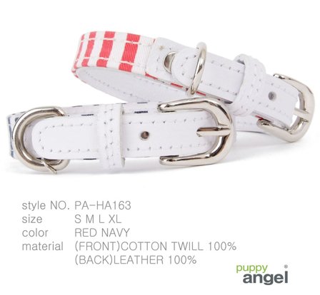 Puppy Angel - Clipper Ship Halsband Röd- Hundhalsband