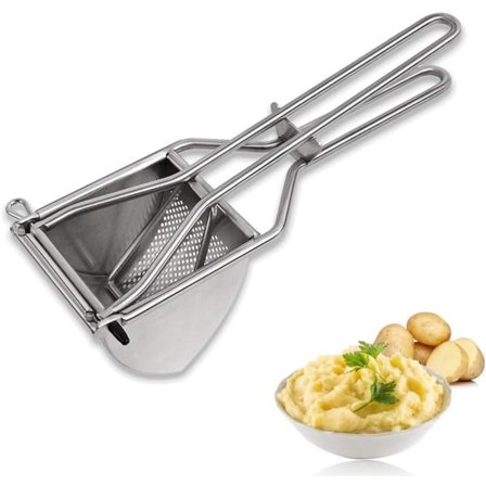 IC Kartoffelpresse i rustfrit stål, Kartoffelpresse trekantkartoffel