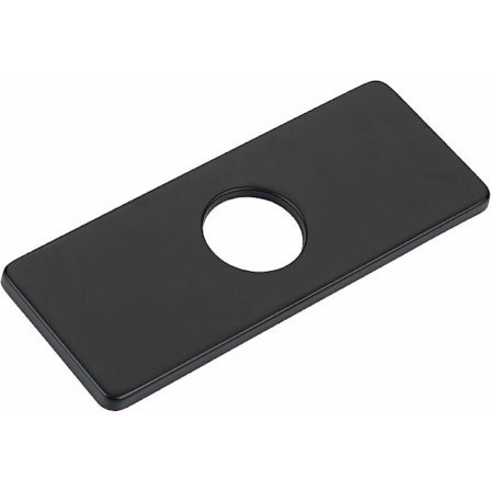 Badeværelse Toiletvask Dækplade Tre i ét badeværelse Vandhane Hulplade Rektangulært rustfrit stål (rektangulært - sort)