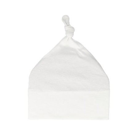 Kinder Babybugz - Weiss traditionalbeanie Mütze - Kinder White Baby One-knot Beanie @ Hatstore