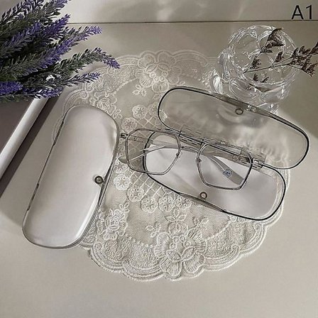 Transparent Glasögonfodral Enkelt Lätt Solglasögonfodral Neutral[YJD]
