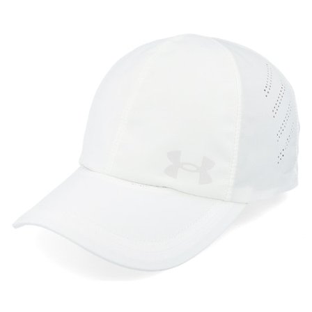 Under Armour - Women's Iso-chill Launch White Adjustable Adjustable White Cap - @ Hatstore