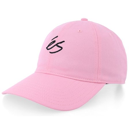 éS - Rose unconstructed Casquette - Mini Script Clipback Pink Dad Cap @ Hatstore