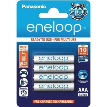 PANASONIC Eneloop BK-4MCCE AAA 800mAh 4 pack