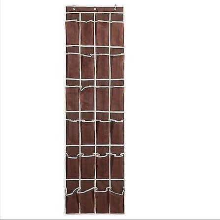 Hengende oppbevaringspose for husholdningen, 24 ruter, flerlags oppbevaring