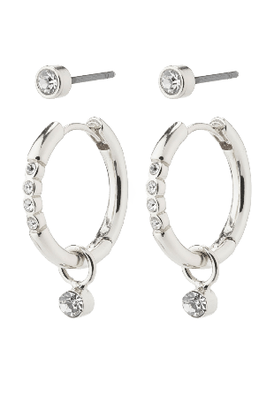 Pilgrim Elna Earrings Smycken & klockor Dam Silver ONESIZE
