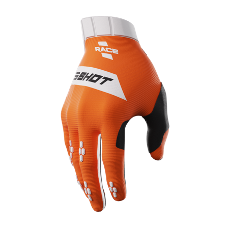 Shot Race Youth MX Gloves Orange 12