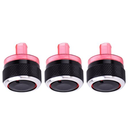 3-pakning Erstatning Luftkondisjonerings Rotasjonsbrytere Knapp Enkel Installering For 206 207 Kjøretøy Klimakontroll