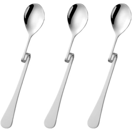 3 stk. Latte Skeer Lange Kaffeskeer Kaffeskeer til Hjemmekontor Café Rejser