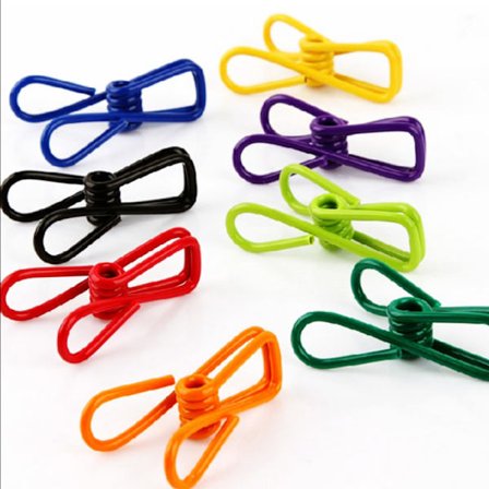 Metallklämmor PVC-belagda Hög elasticitet God beständighet för tyg