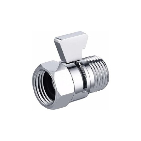 Vinkelventil Brusestopventil Vandstopventil Brusebad G1/2 Vanddeler Brusestopventil Poleret Forkromet Messing