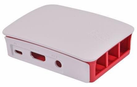 Raspberry Pi Boks - hvit, bringebær - for Raspberry Pi 2 Model B, 3 Model B