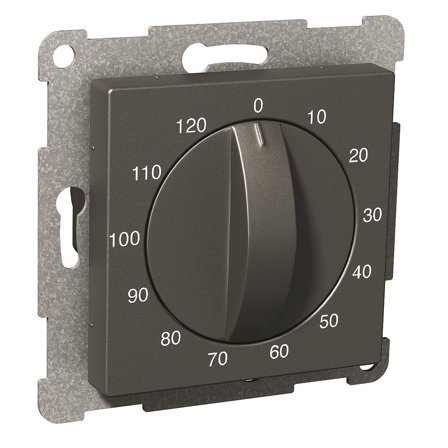 Schneider Electric Exxact Timer mekanisk, 0–120 mm Antrasitt, Strømbrytere & vegguttak