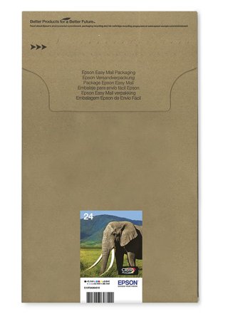 Epson 24 Multipack Easy Mail Packaging - 6-pack - svart, gul, cyan, magenta, lys magenta, lys cyan - original - blekkpatron