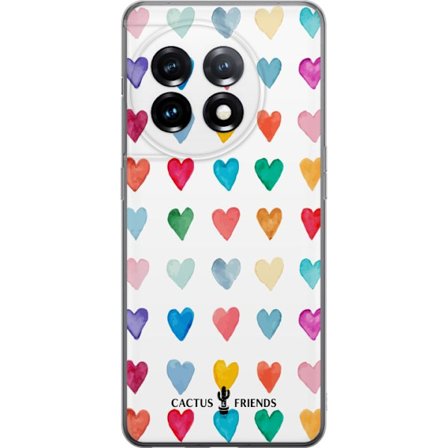 Kompatibel Mobilcover til OnePlus OnePlus 11R Cactus and Friends - Watercolor Love Grid