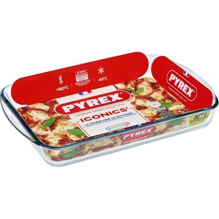 PYREX - ESSENTIALS - Lasagne skål i glas 40 * 28 cm